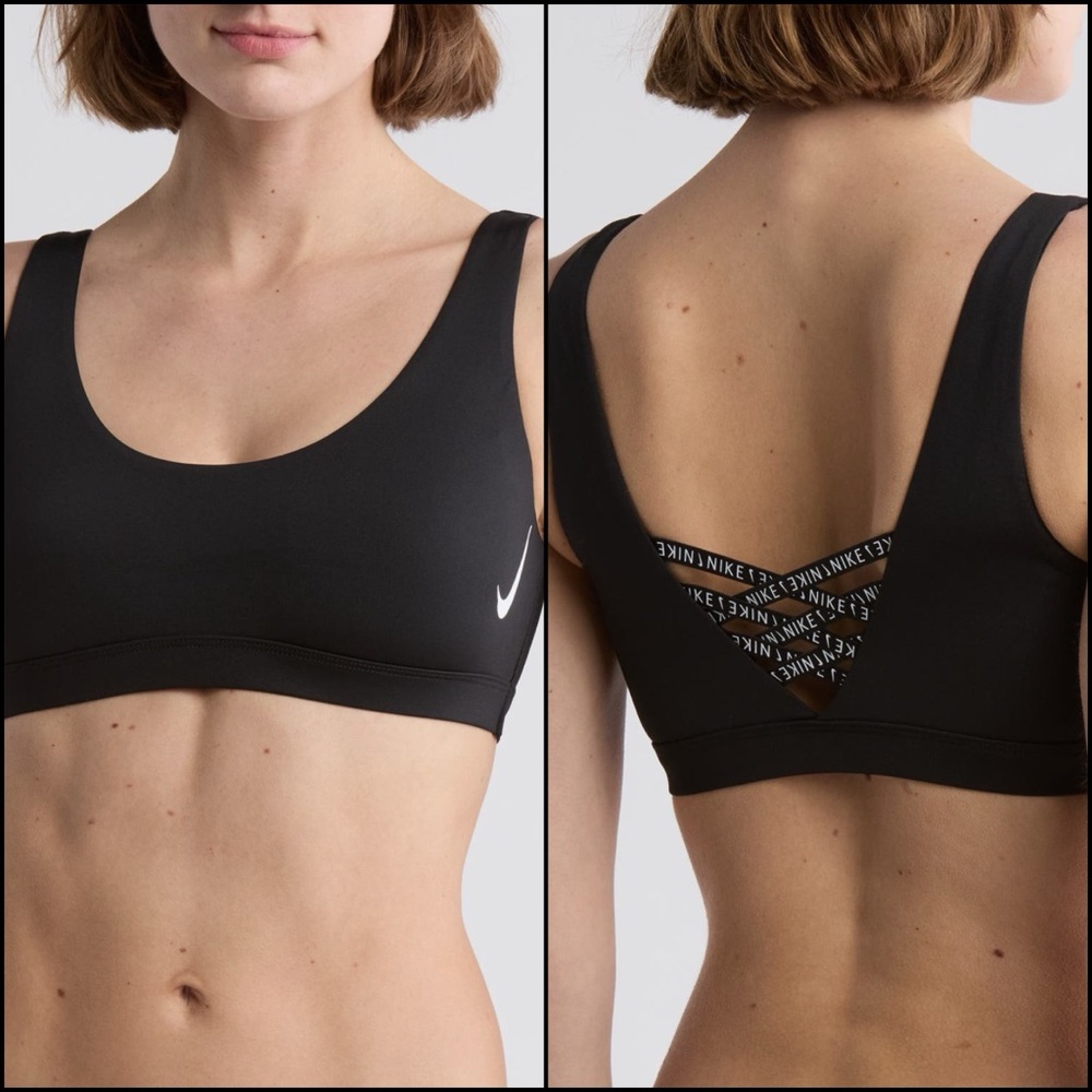 Nike Scoop Neck Bralette Sneakerkini Lace-up
Reversible Bikini Top - NWT